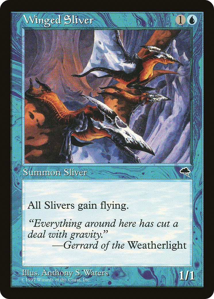 Winged Sliver (TMP-106) [Tempest] MTG Single Wizards of the Coast