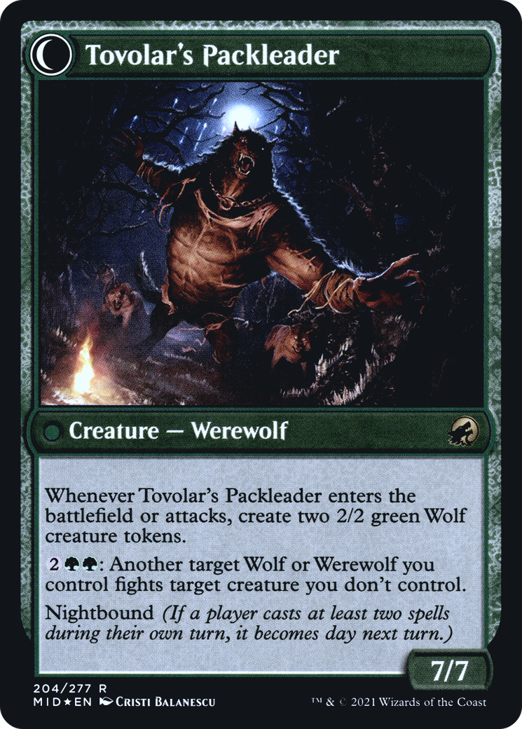 Tovolar's Huntmaster (PRE-204) [Innistrad: Midnight Hunt Promos] Foil MTG Single Wizards of the Coast