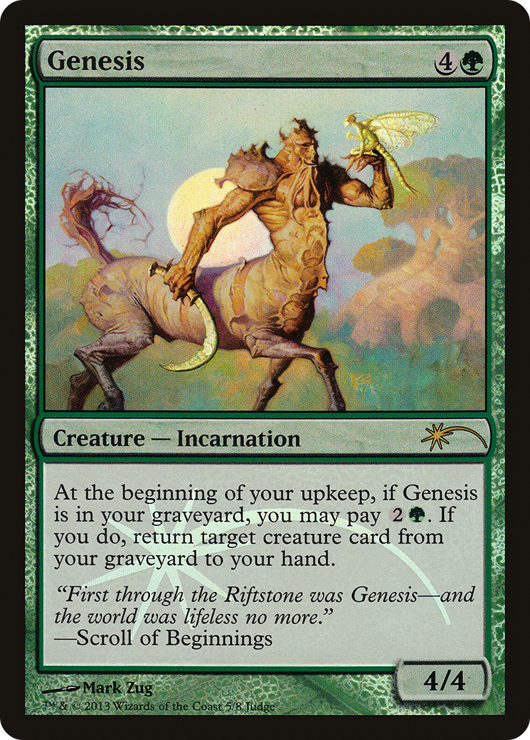 Genesis (JDG-005) [Misc] Judge Gift Cards 2013 Foil MTG Single Wizards of the Coast