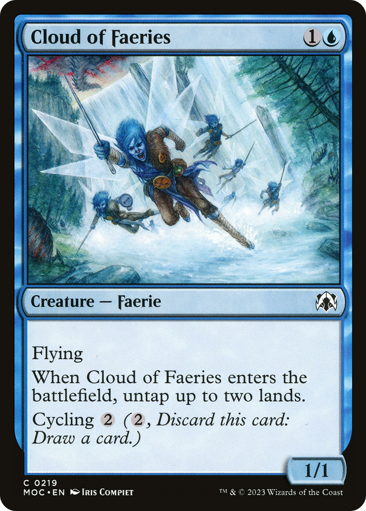 Cloud of Faeries (MOC-219) [March of the Machine Commander] MTG Single Wizards of the Coast