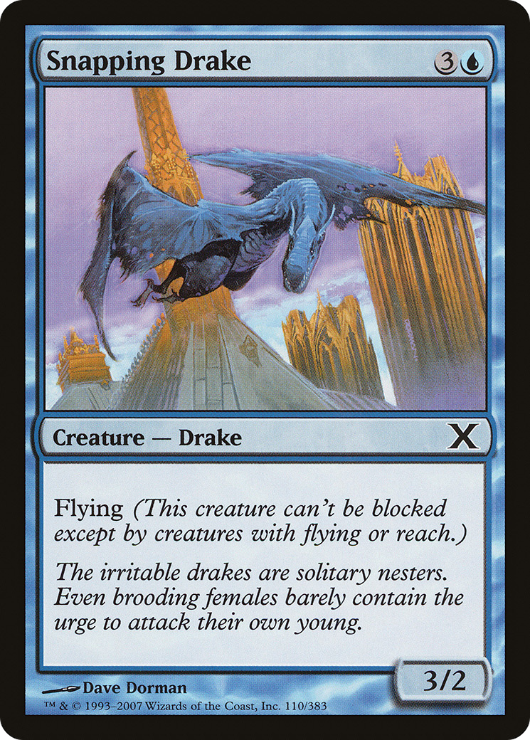 Snapping Drake (10E-110) [Tenth Edition] MTG Single Wizards of the Coast