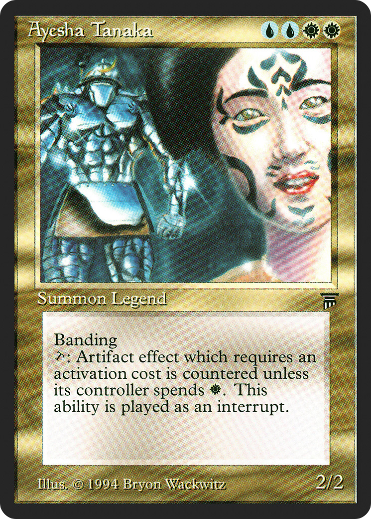 Ayesha Tanaka (LEG-) [Oldschool] Legends MTG Single Wizards of the Coast