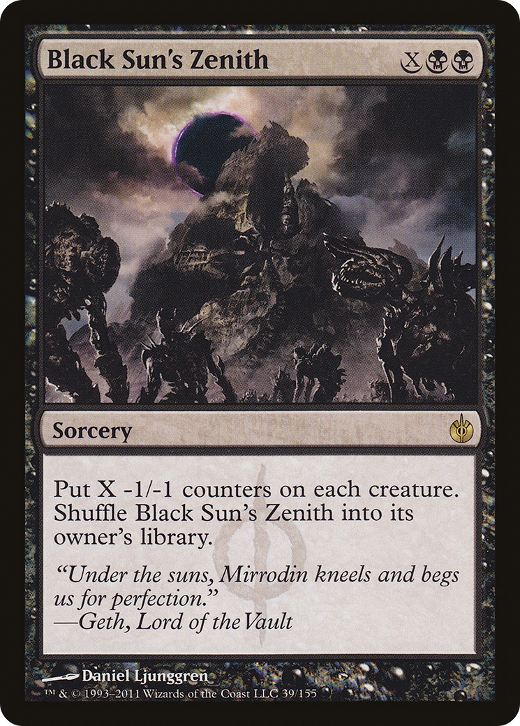 Black Sun's Zenith (MBS-039) [Mirrodin Besieged] Foil MTG Single Wizards of the Coast