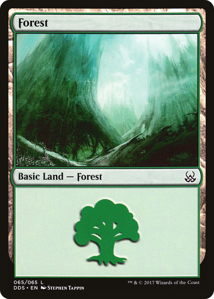 Forest (65) [Duel Decks: Mind vs. Might] MTG Single Magic: The Gathering