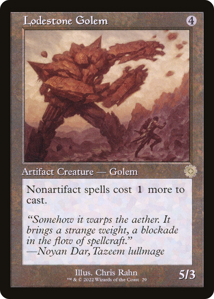 Lodestone Golem (BRR-029) [The Brothers' War Retro Artifacts] Foil MTG Single Wizards of the Coast