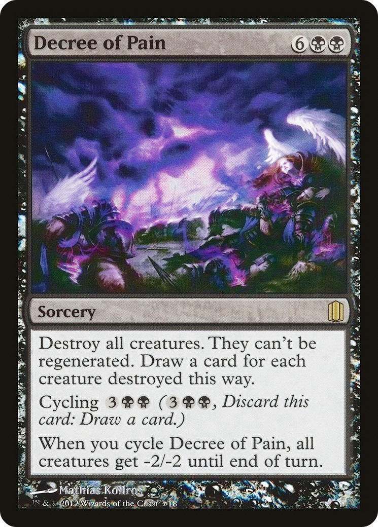 Decree of Pain (CM1-003) [Misc] Commander's Arsenal Foil MTG Single Wizards of the Coast