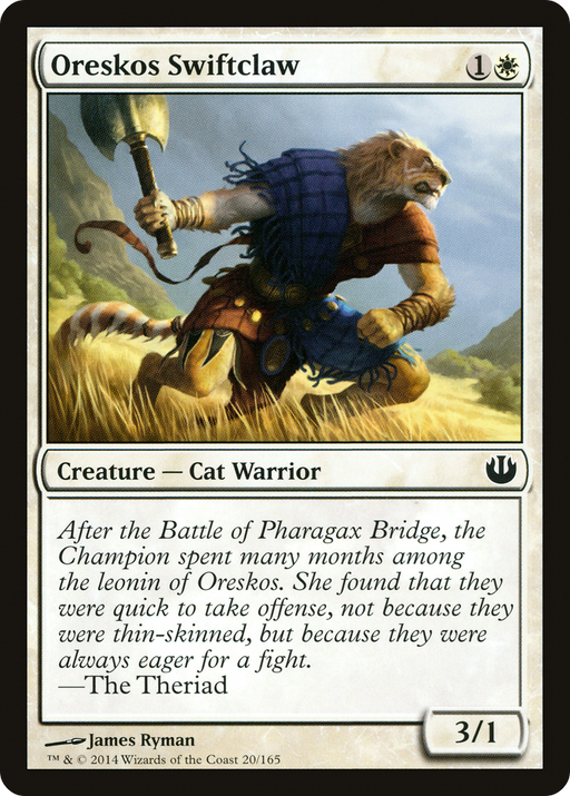 Oreskos Swiftclaw (JOU-020) [Journey into Nyx] MTG Single Wizards of the Coast