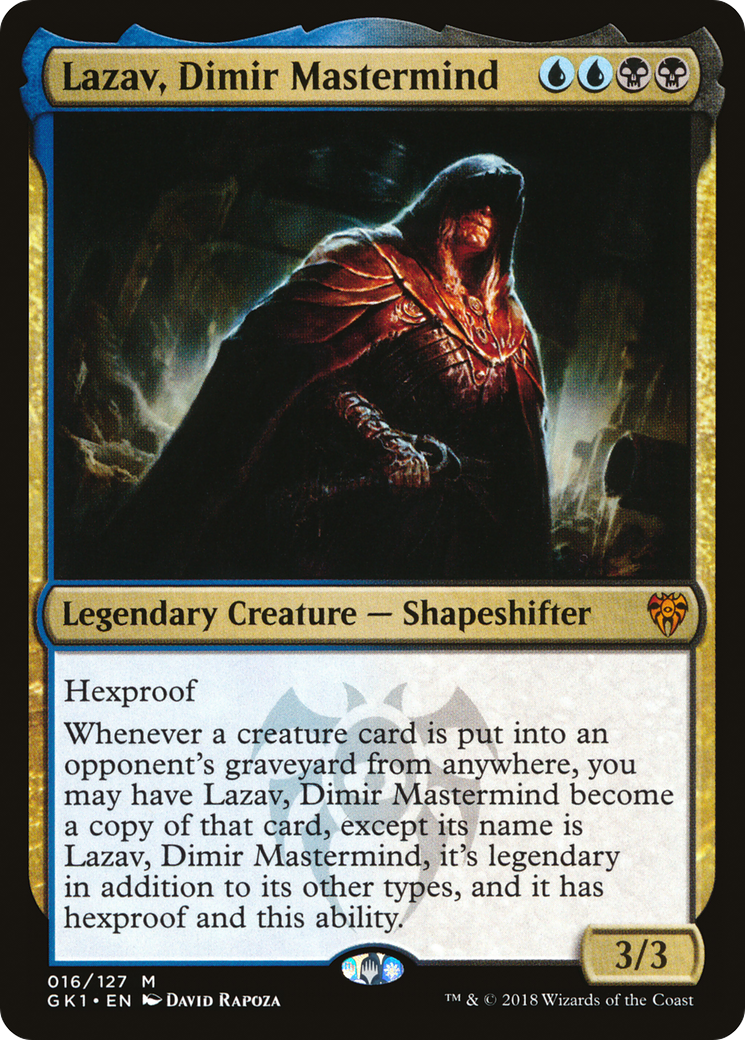Lazav, Dimir Mastermind (GR1-016) [Misc] GRN Guild Kit MTG Single Wizards of the Coast