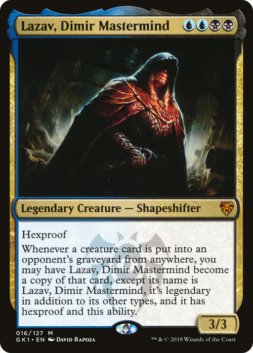 Lazav, Dimir Mastermind (GR1-016) [Misc] GRN Guild Kit MTG Single Wizards of the Coast