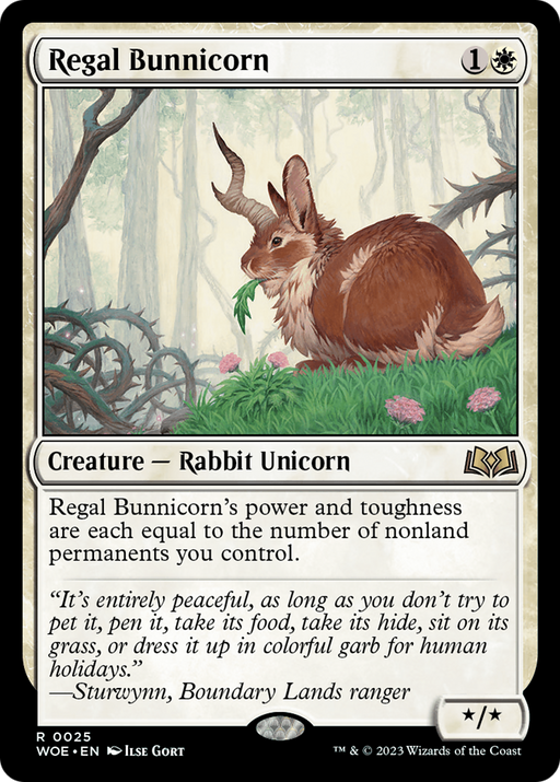 Regal Bunnicorn (WOE-025) [Wilds of Eldraine] MTG Single Wizards of the Coast
