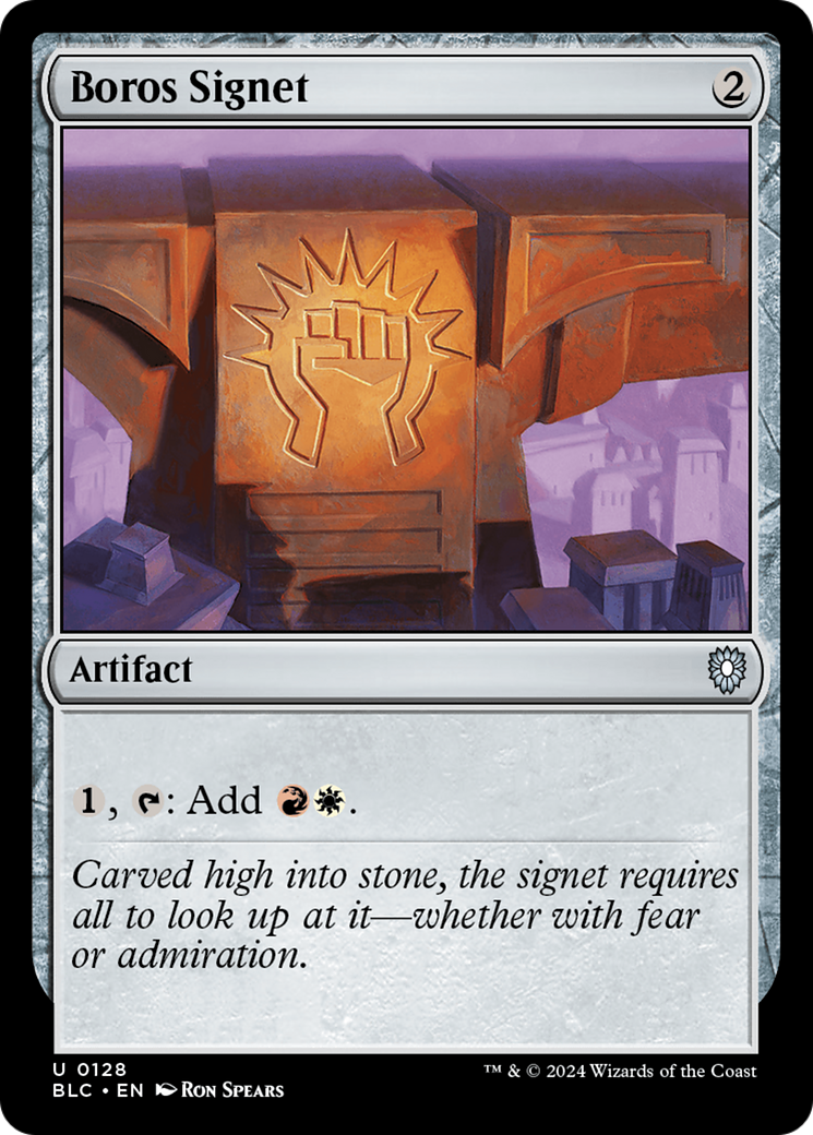 Boros Signet (BLC-128) [Bloomburrow Commander] MTG Single Wizards of the Coast