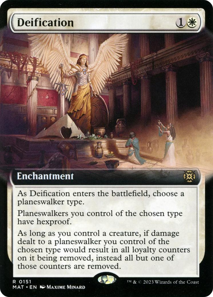 Deification (MAT-151) [March of the Machine: The Aftermath] (Extended Art) Foil MTG Single Wizards of the Coast