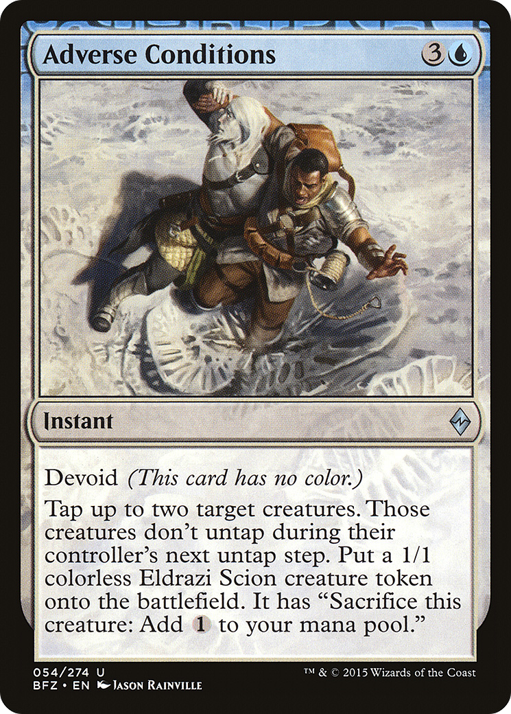 Adverse Conditions (BFZ-054) [Battle for Zendikar] MTG Single Wizards of the Coast