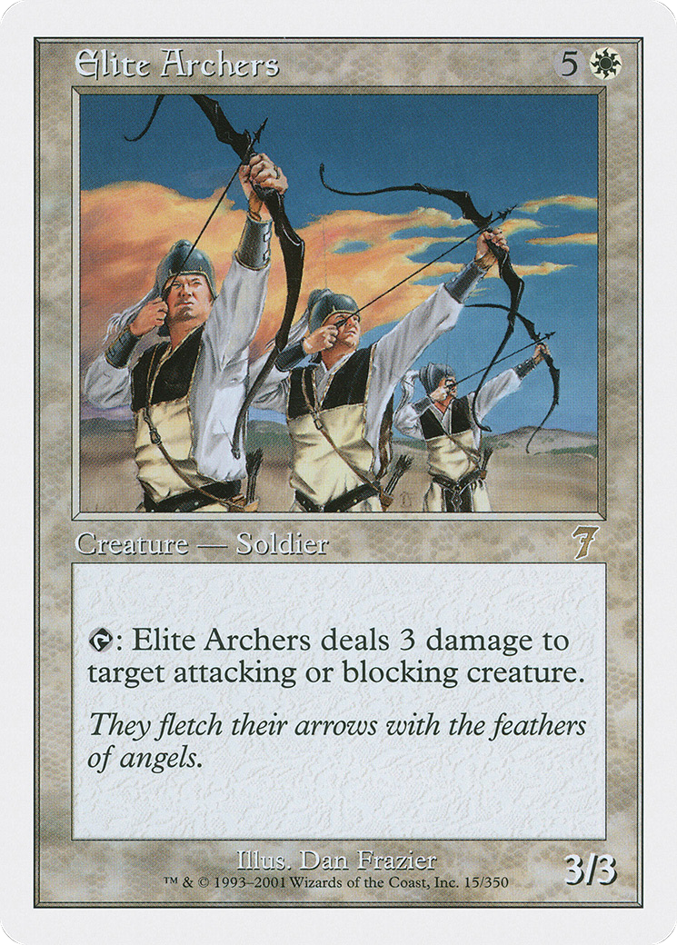 Elite Archers (7ED-015) [7th Edition] Foil MTG Single Wizards of the Coast