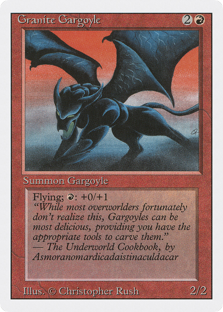 Granite Gargoyle (3ED-156) [Revised Edition] MTG Single Wizards of the Coast