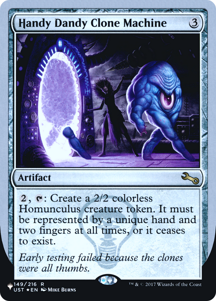 Handy Dandy Clone Machine (LIST-149/216) [Mystery Booster] The List (Unfinity Foil Edition) Foil MTG Single Wizards of the Coast