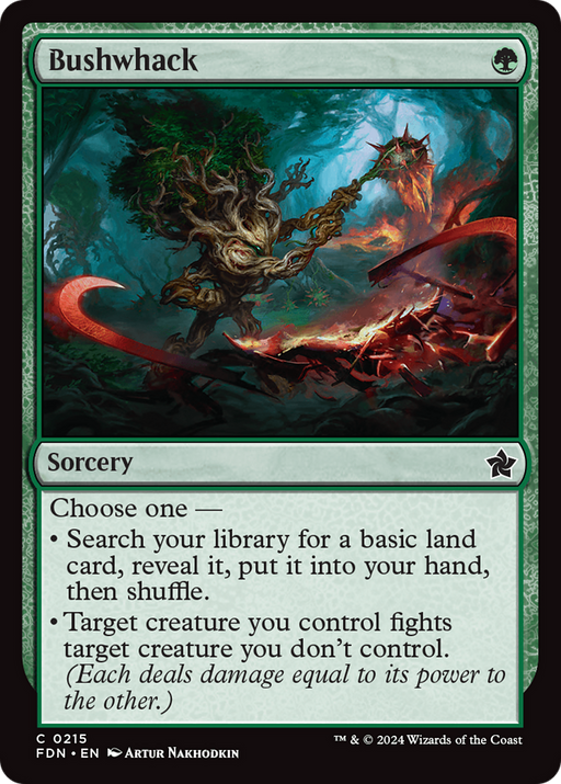 Bushwhack (FDN-215) [Foundations] MTG Single Wizards of the Coast