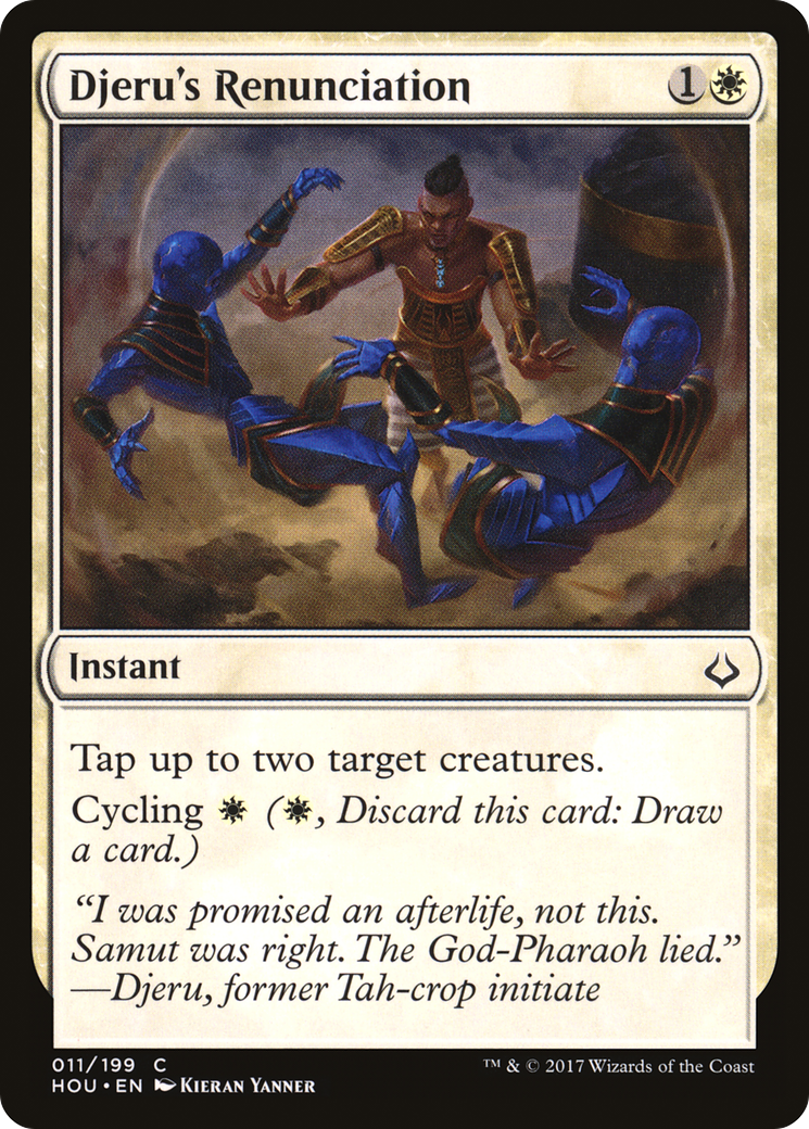 Djeru's Renunciation (HOU-011) [Hour of Devastation] Foil MTG Single Wizards of the Coast