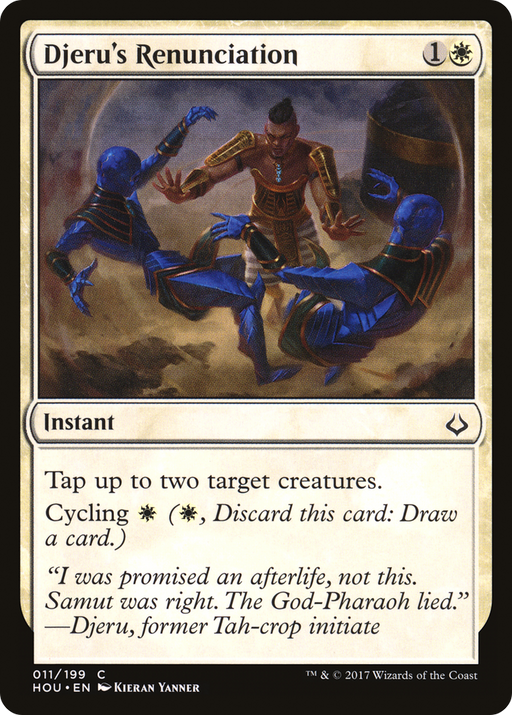 Djeru's Renunciation (HOU-011) [Hour of Devastation] Foil MTG Single Wizards of the Coast