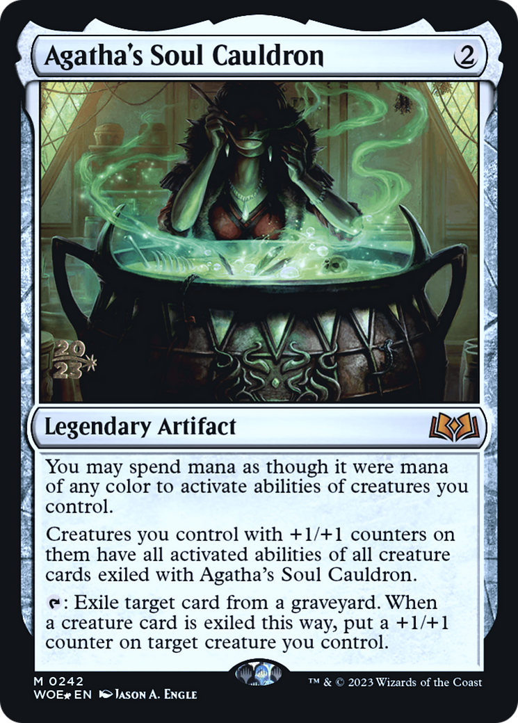 Agatha's Soul Cauldron (PRE-242) [Wilds of Eldraine Promos] Foil MTG Single Wizards of the Coast