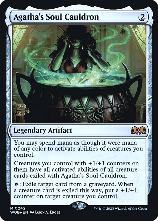 Agatha's Soul Cauldron (PRE-242) [Wilds of Eldraine Promos] Foil MTG Single Wizards of the Coast