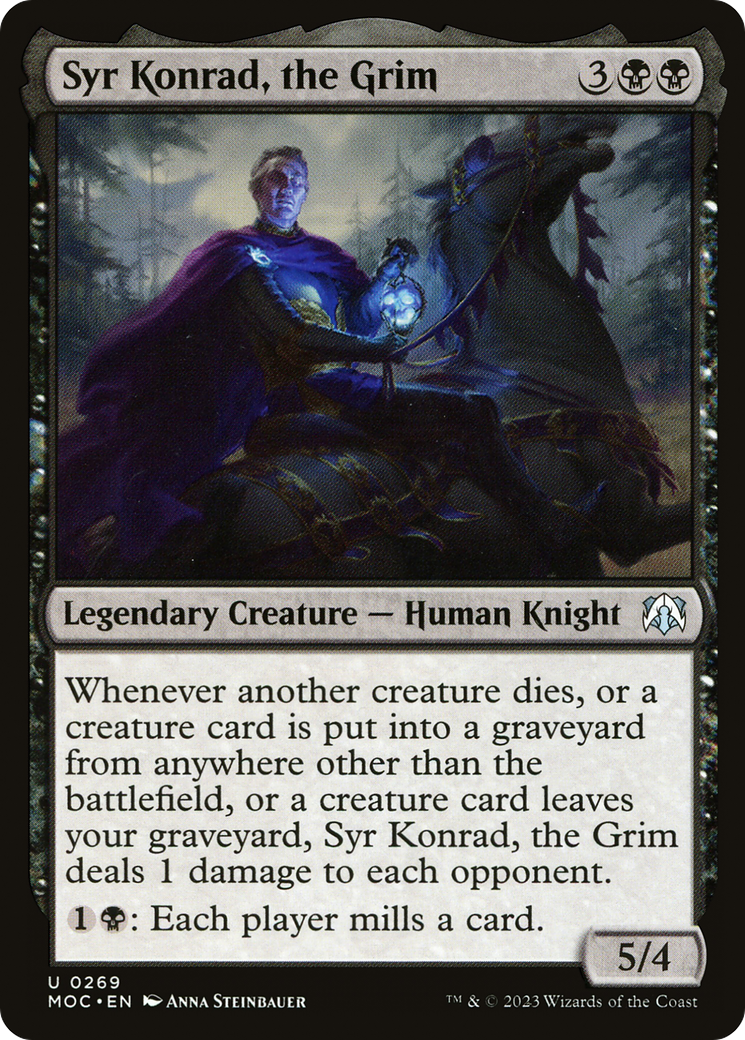 Syr Konrad, the Grim (MOC-269) [March of the Machine Commander] MTG Single Wizards of the Coast