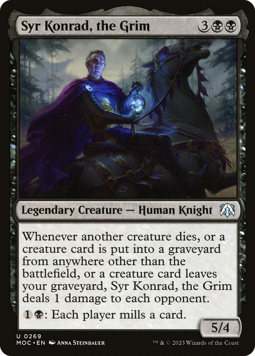 Syr Konrad, the Grim (MOC-269) [March of the Machine Commander] MTG Single Wizards of the Coast