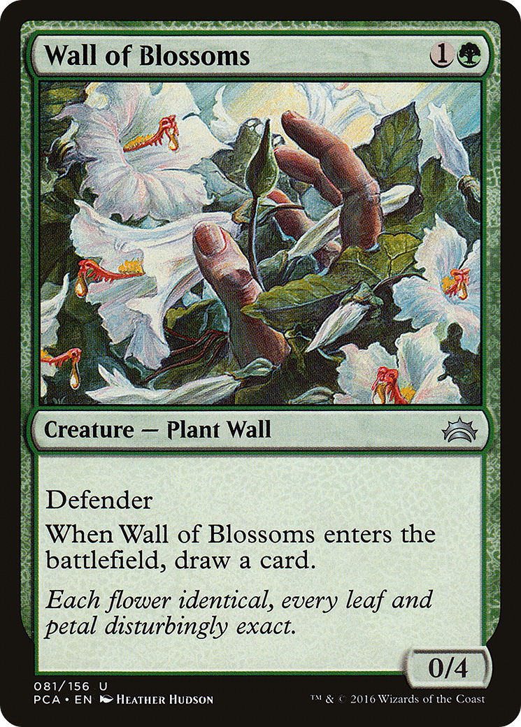 Wall of Blossoms [Planechase Anthology] MTG Single Magic: The Gathering