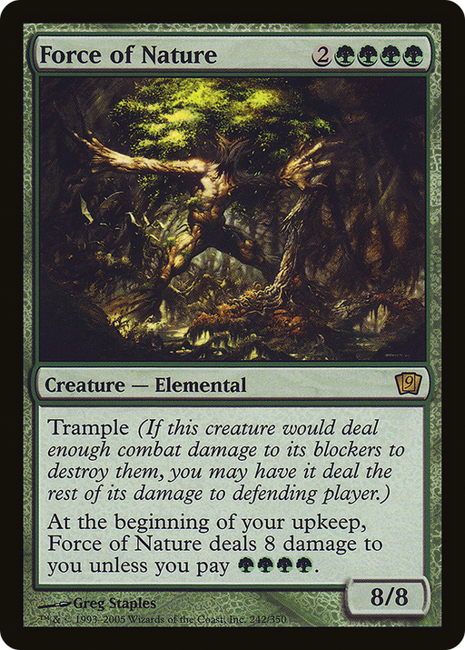 Force of Nature (9ED-242) [9th Edition] MTG Single Wizards of the Coast