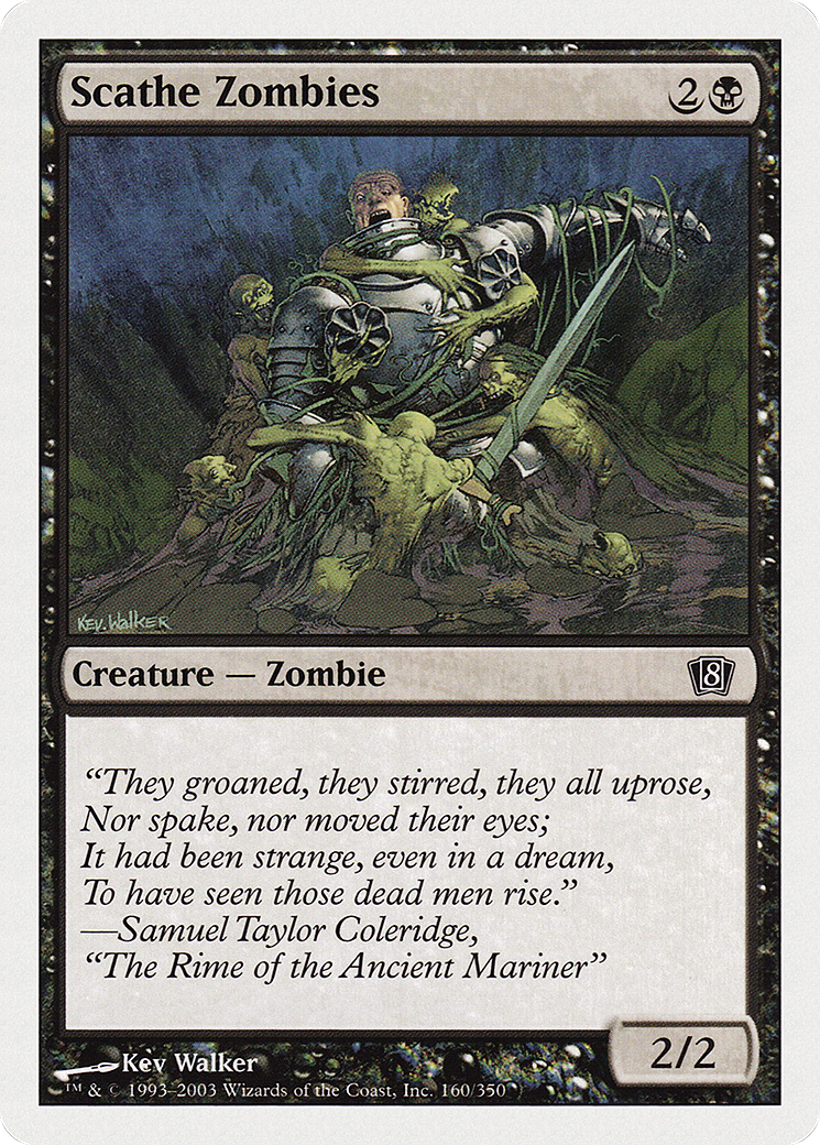 Scathe Zombies (8ED-160) [8th Edition] MTG Single Wizards of the Coast