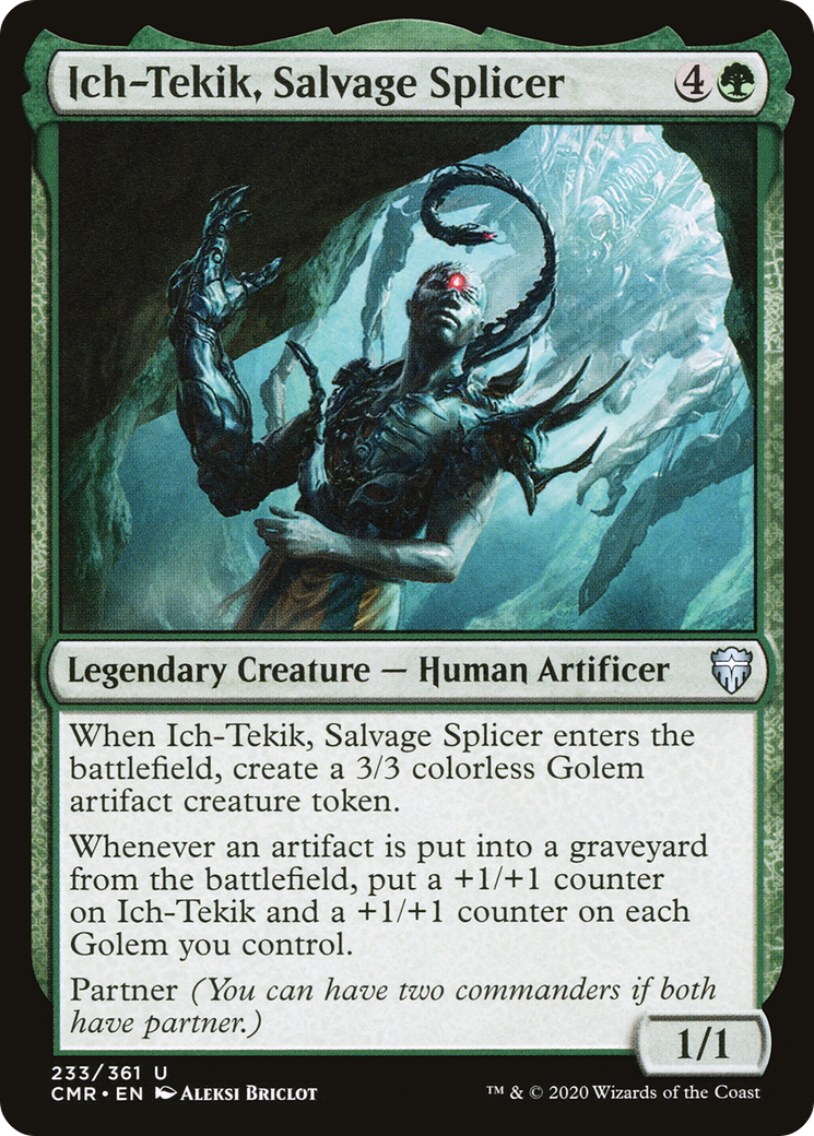 Ich-Tekik, Salvage Splicer (CMR-233) [Commander Legends] Foil MTG Single Wizards of the Coast