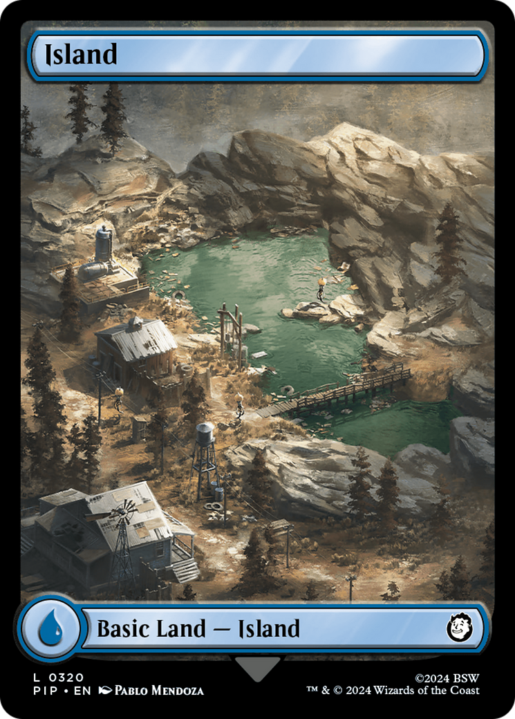 Island (0320) (PIP-320) [Fallout] MTG Single Wizards of the Coast