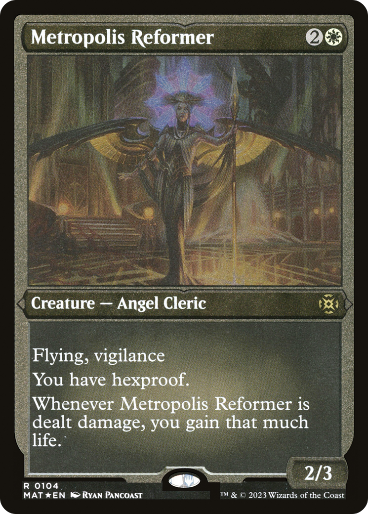 Metropolis Reformer (MAT-104) [March of the Machine: The Aftermath] Etched Foil MTG Single Wizards of the Coast