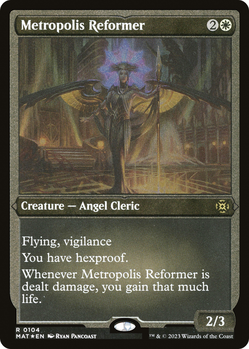 Metropolis Reformer (MAT-104) [March of the Machine: The Aftermath] Etched Foil MTG Single Wizards of the Coast
