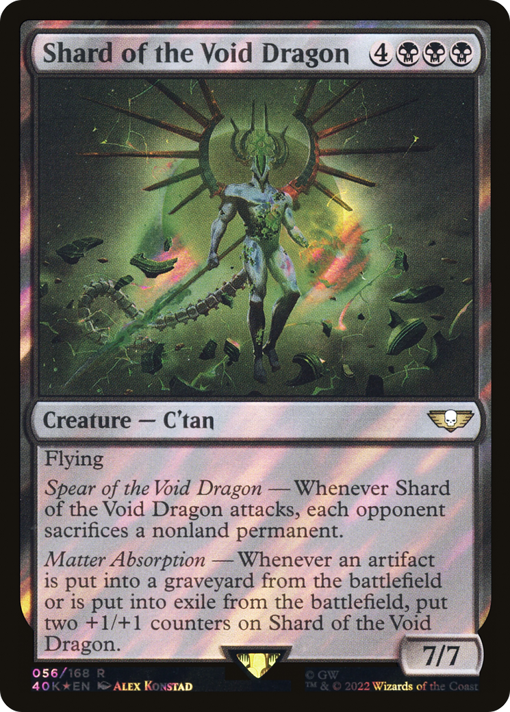 Shard of the Void Dragon (40K-56★) [Warhammer 40,000 Commander] Foil MTG Single Wizards of the Coast