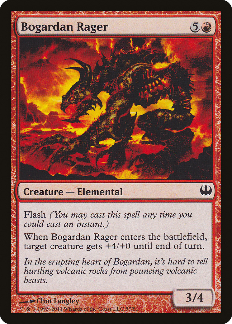 Bogardan Rager (DDG-057) [Misc] Duel Decks: Knights vs. Dragons MTG Single Wizards of the Coast