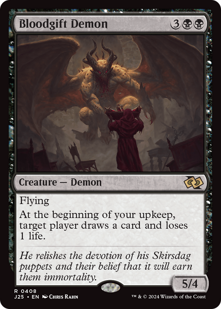 Bloodgift Demon (J25-408) [Foundations Jumpstart] MTG Single Wizards of the Coast