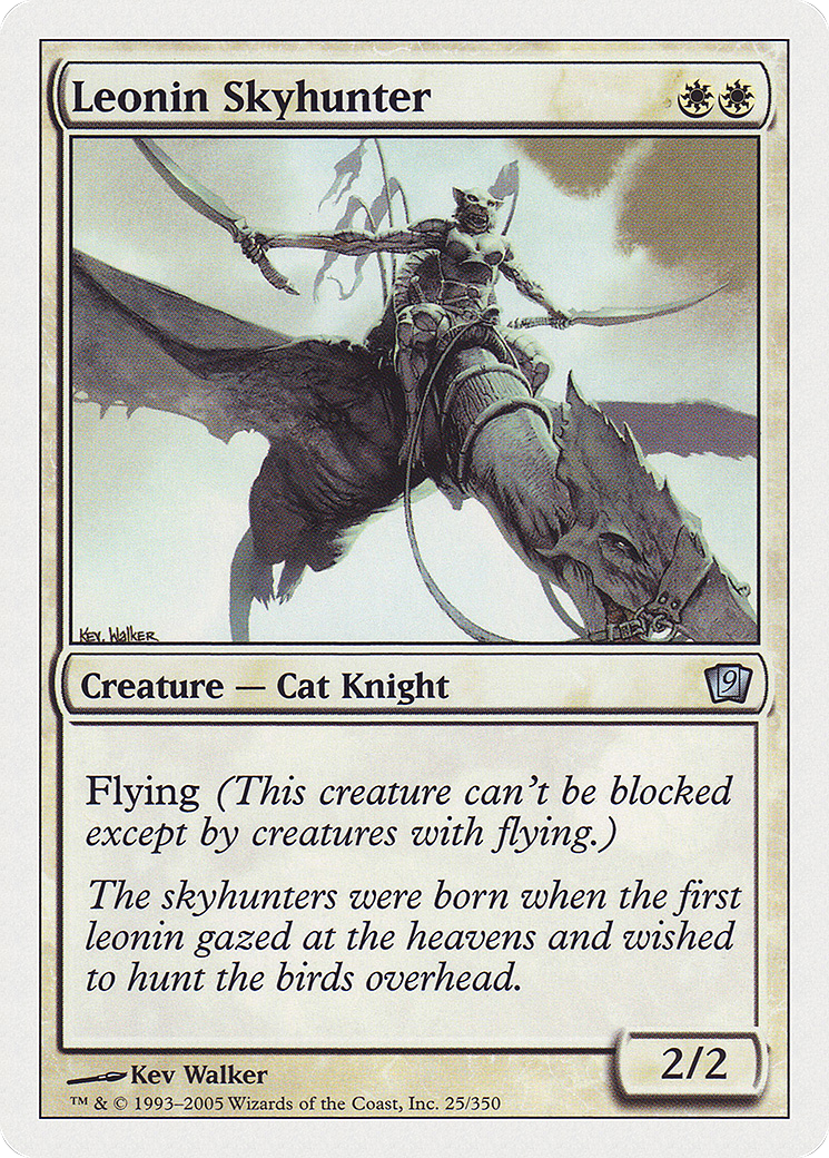 Leonin Skyhunter (9ED-025) [9th Edition] Foil MTG Single Wizards of the Coast
