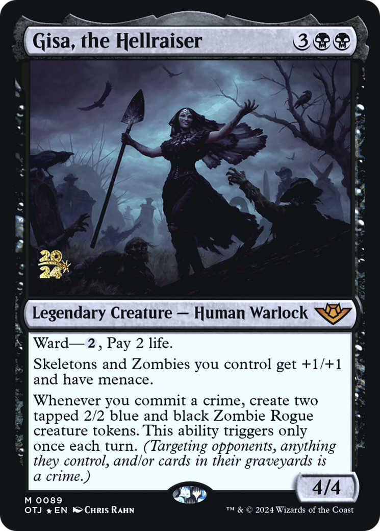 Gisa, the Hellraiser (PRE-089) [Outlaws of Thunder Junction Promos] Foil MTG Single Wizards of the Coast