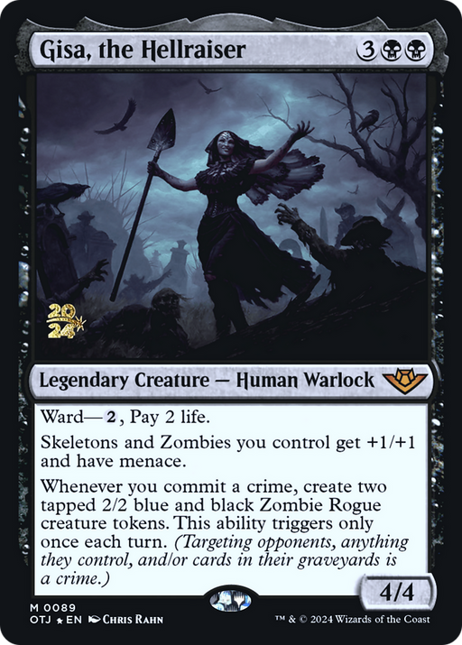 Gisa, the Hellraiser (PRE-089) [Outlaws of Thunder Junction Promos] Foil MTG Single Wizards of the Coast