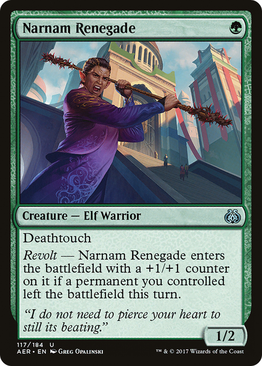 Narnam Renegade (AER-117) [Aether Revolt] Foil MTG Single Wizards of the Coast