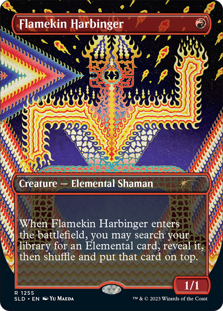 Flamekin Harbinger (SLD-1255) [Secret Lair] Drop (Borderless) MTG Single Wizards of the Coast
