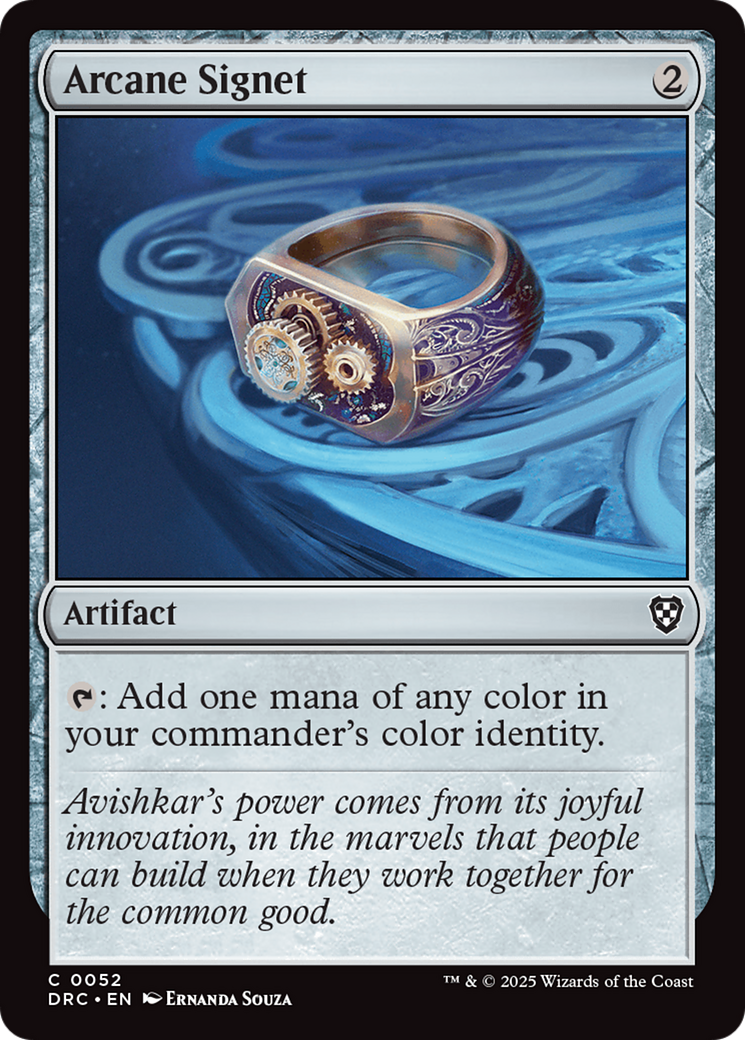 Arcane Signet (0052) (DRC-052) [Commander: Aetherdrift] MTG Single Wizards of the Coast