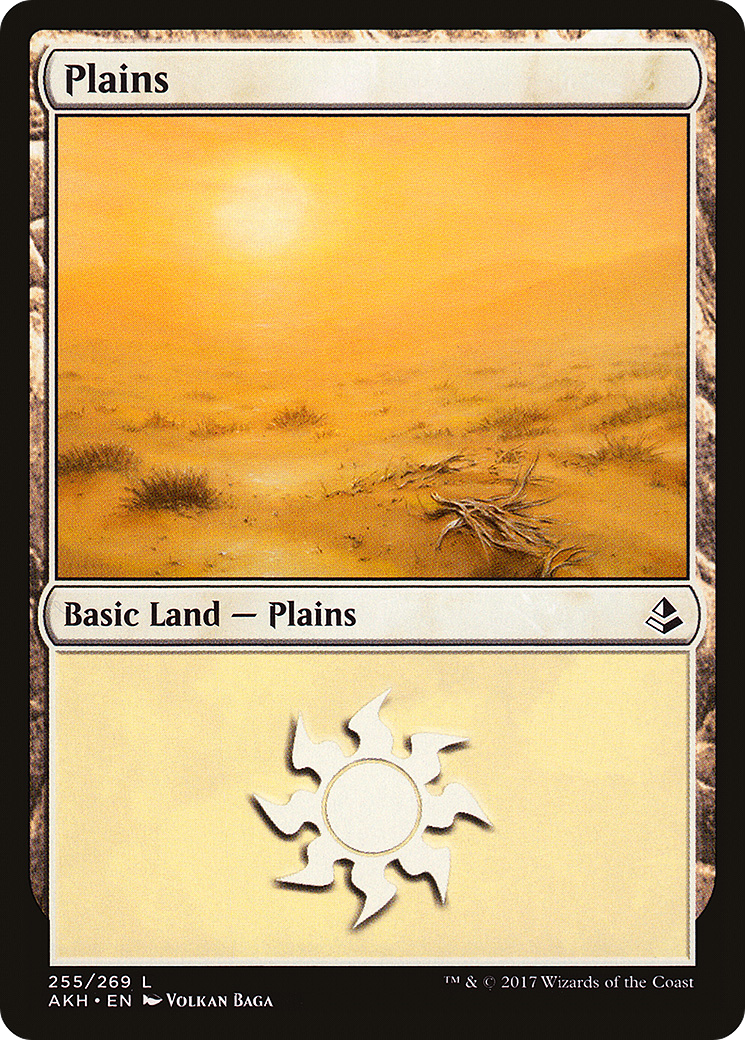 Plains (AKH-255) [Amonkhet] Foil MTG Single Wizards of the Coast