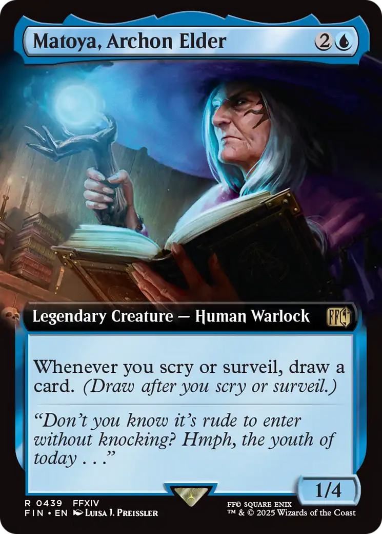 Matoya, Archon Elder (FIN-439) [FINAL FANTASY] (Extended Art) Foil MTG Single Wizards of the Coast