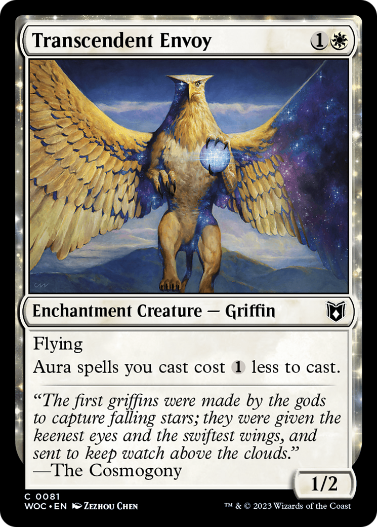 Transcendent Envoy (WOC-081) [Wilds of Eldraine Commander] MTG Single Wizards of the Coast
