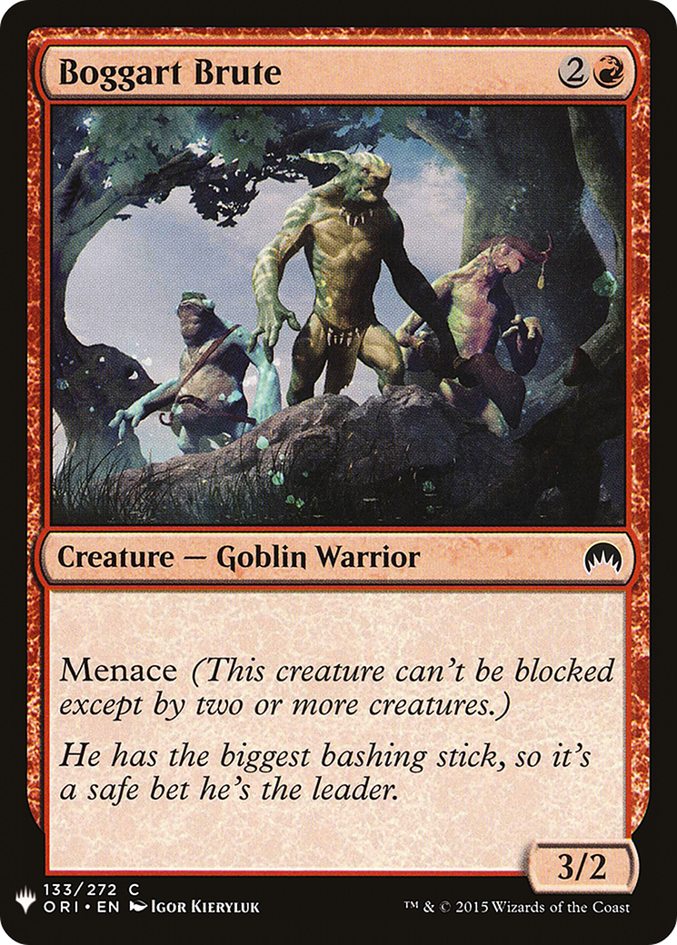 Boggart Brute (LIST-ORI-133) [Mystery Booster] The List MTG Single Wizards of the Coast