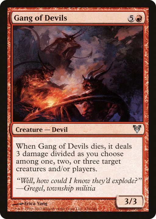 Gang of Devils (AVR-136) [Avacyn Restored] MTG Single Wizards of the Coast
