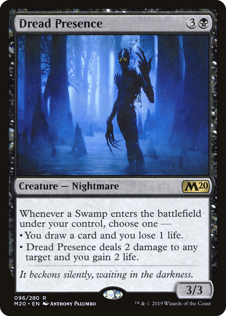 Dread Presence (M20-096) [Core Set 2020] Foil MTG Single Wizards of the Coast