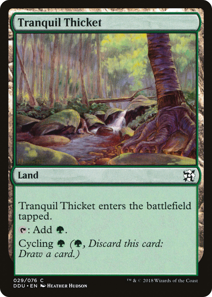 Tranquil Thicket (DDU-029) [Misc] Duel Decks: Elves vs. Inventors MTG Single Wizards of the Coast